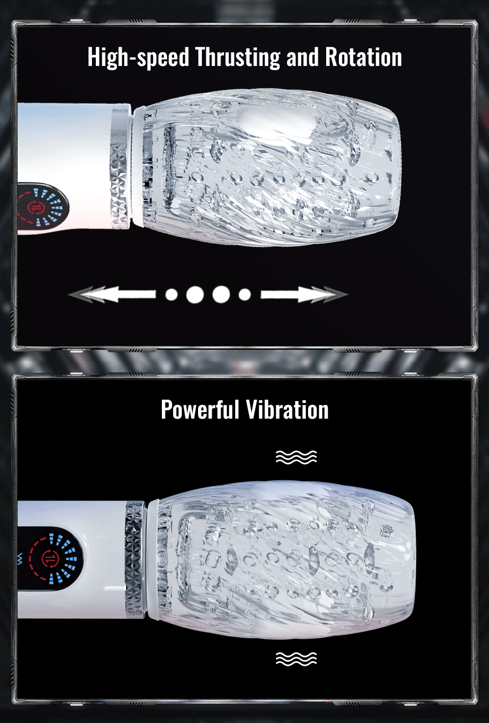 Nova Cyclone – Automatischer Rotations- und Vibrationsmasturbator JOYSTOYS PARIS
