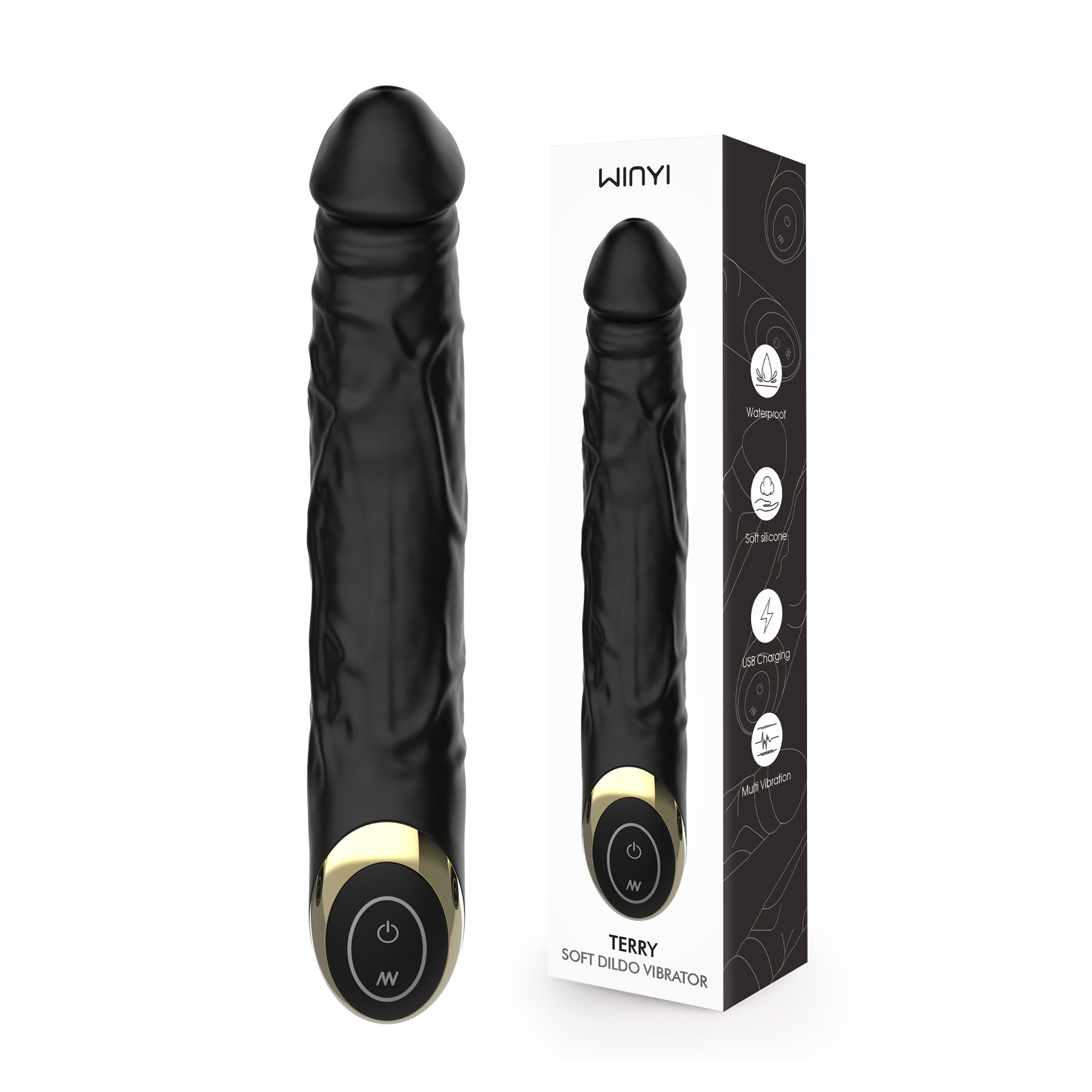 TERRY - Vibromasseur Réaliste en Silicone Doux JOYSTOYS PARIS