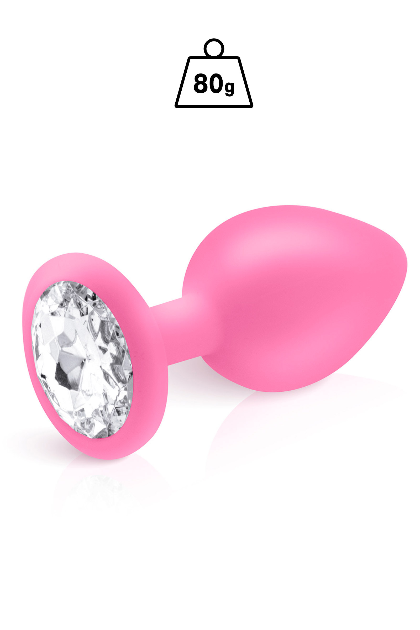Cloud, plug bijou silicone rose 80g
